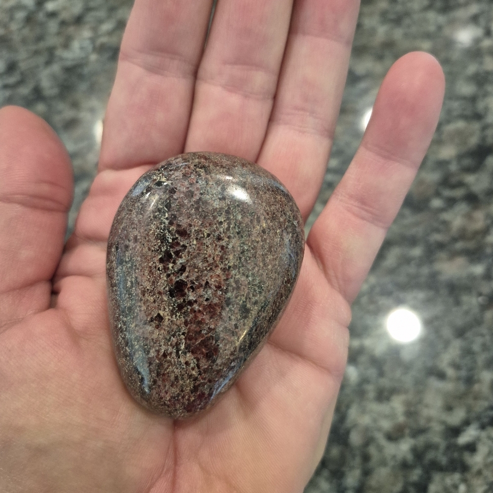 Natural Llanite Jasper Que Serra Palm Stone #9 New - Picture 6 of 6